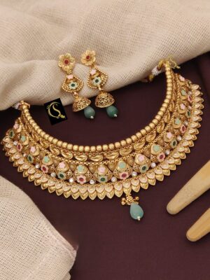 Antique Rajwadi Mina Choker