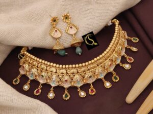 Antique Rajwadi Mina Choker